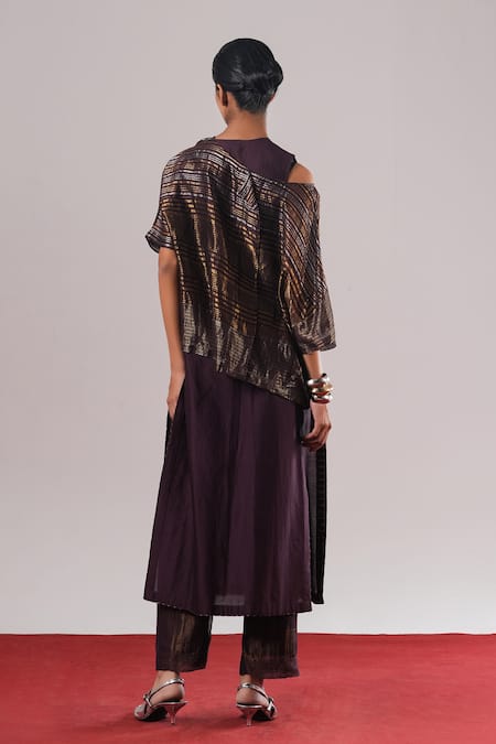 Urvashi Kaur Sei Handwoven Asymmetric Top 