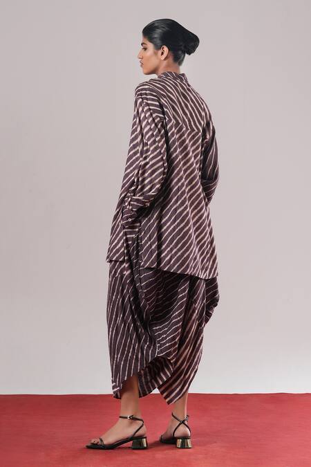 Urvashi Kaur Shibui Stripe Woven Shirt 