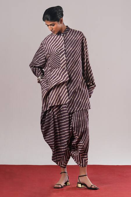 Urvashi Kaur Shibui Stripe Woven Shirt 