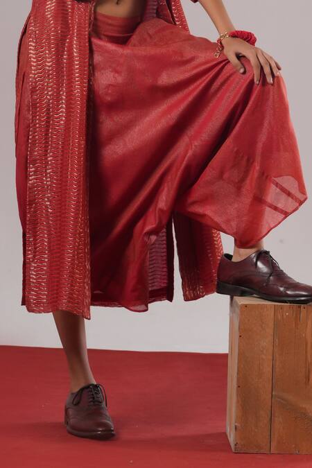 Urvashi Kaur Denote Handwoven Draped Pant 