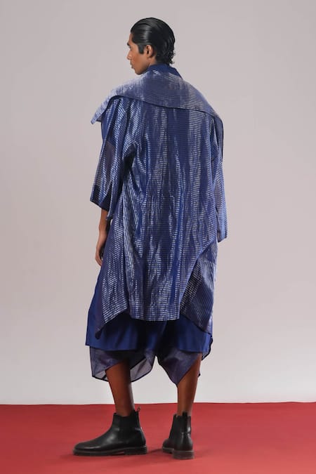 Urvashi Kaur Denote Handwoven Tissue Silk Dhoti Pant 