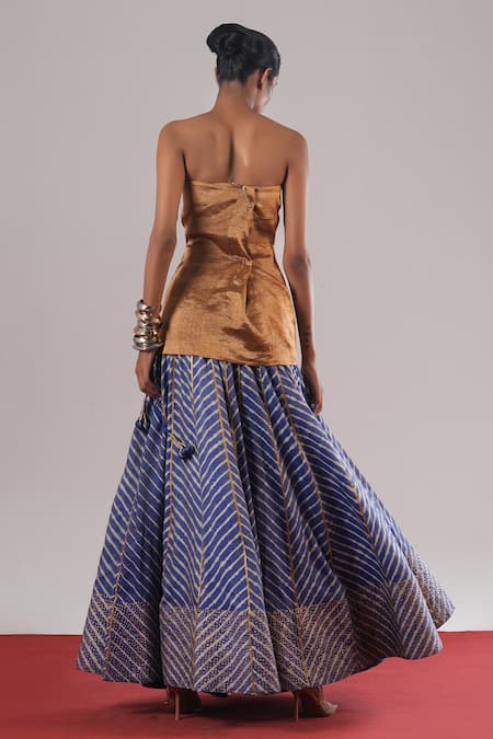 Urvashi Kaur Dawn Chevron Pattern Lehenga 