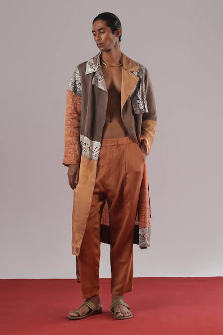 Urvashi Kaur Duro Stripe Handwoven Pant 