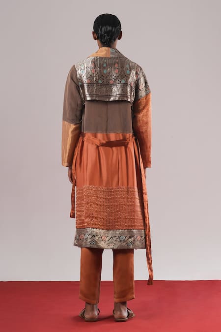 Urvashi Kaur Duro Stripe Handwoven Pant 