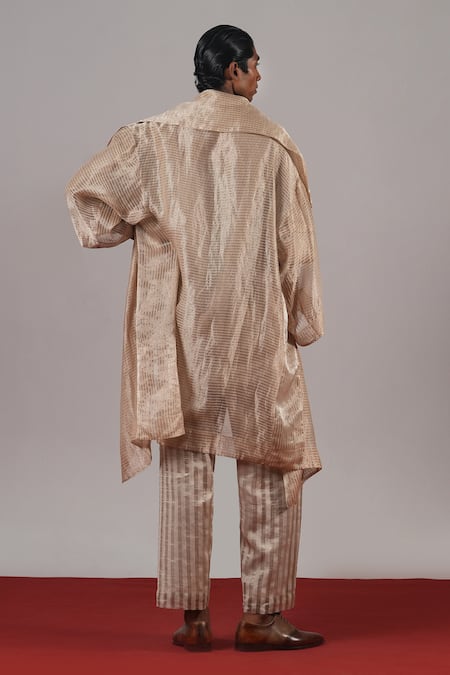 Urvashi Kaur Ora Striped Woven Trousers 