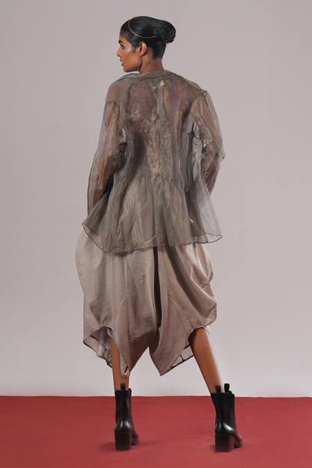 Urvashi Kaur Dash Zari Handwoven Blazer 