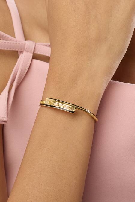 Isharya Dreama Yellow Cuff Bracelet 