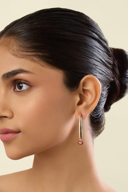 Isharya Hypnos Charm Hoop Earrings 