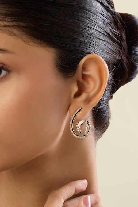 Isharya Surra Statement Hoop Earrings 