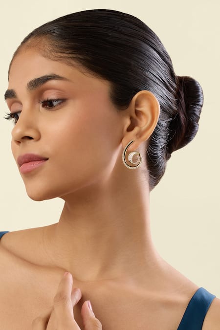 Isharya Surra Statement Hoop Earrings 