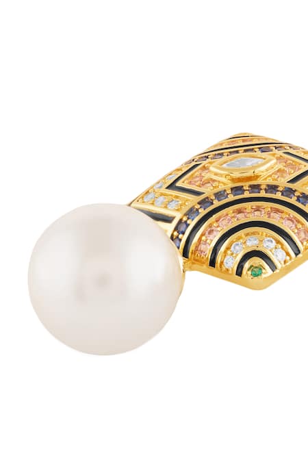 Buy_Isharya_Multi Color Pearls, Crystals Remedios Dangler Earrings _Online_at_Aza_Fashions