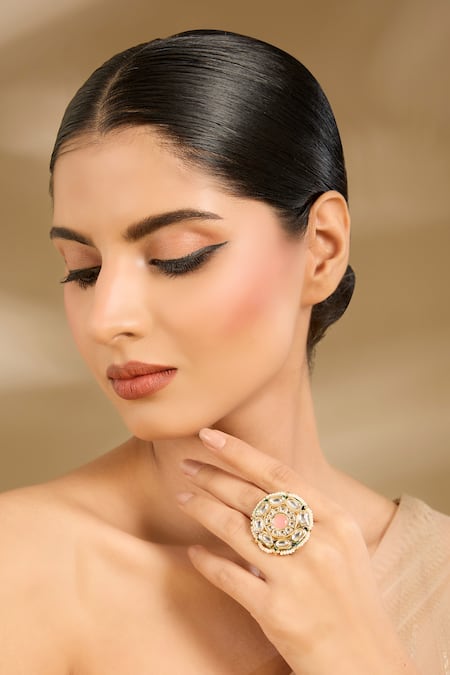 Vivinia By Vidhi Mehra Stone Embellished Ring 