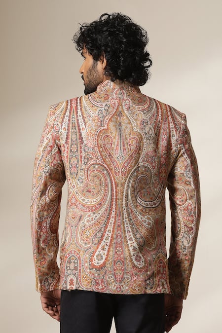 Dusala Paisley Pattern Bandhgala 