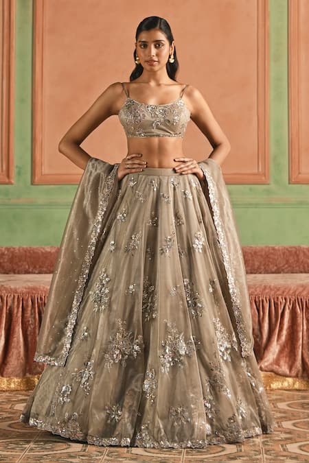 Lashkaraa Floral Embroidered Lehenga Set 
