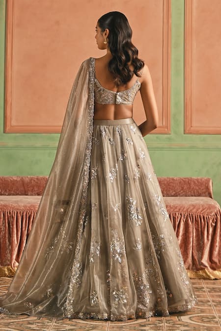 Lashkaraa Floral Embroidered Lehenga Set 