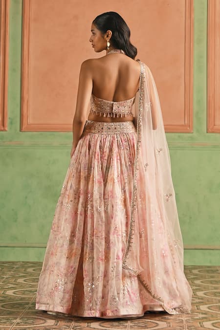 Lashkaraa Floral Embroidered Lehenga Set 