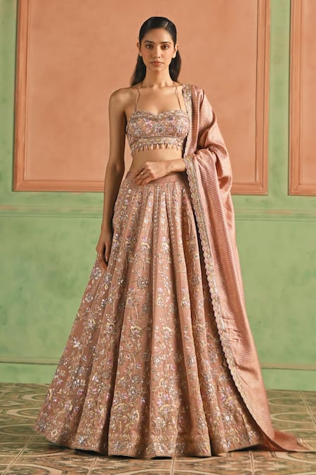 Lashkaraa Floral Embroidered Lehenga Set 