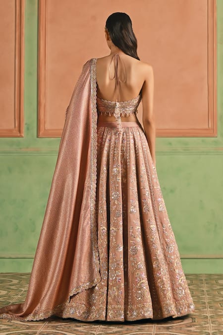 Lashkaraa Floral Embroidered Lehenga Set 