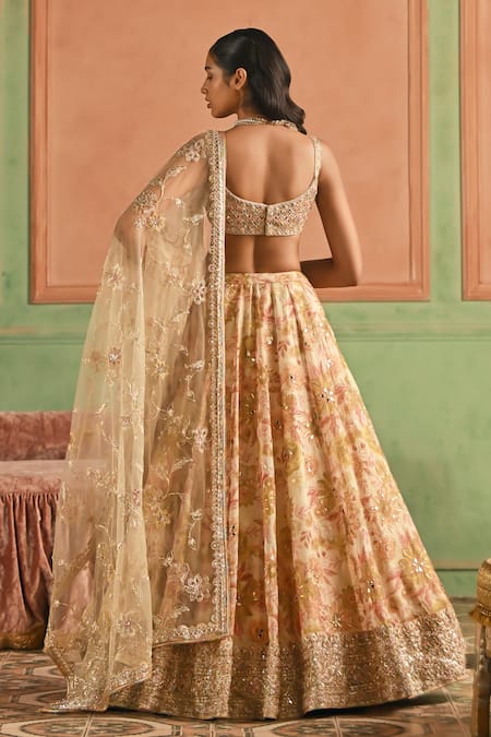 Lashkaraa Floral Pattern Lehenga Set 