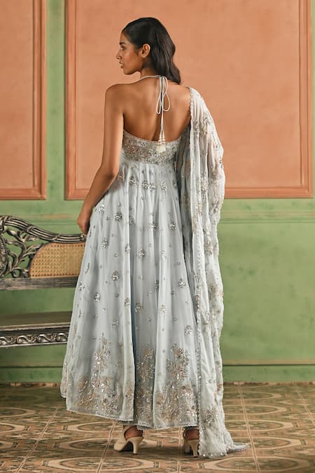 Lashkaraa Butti Work Anarkali Set 