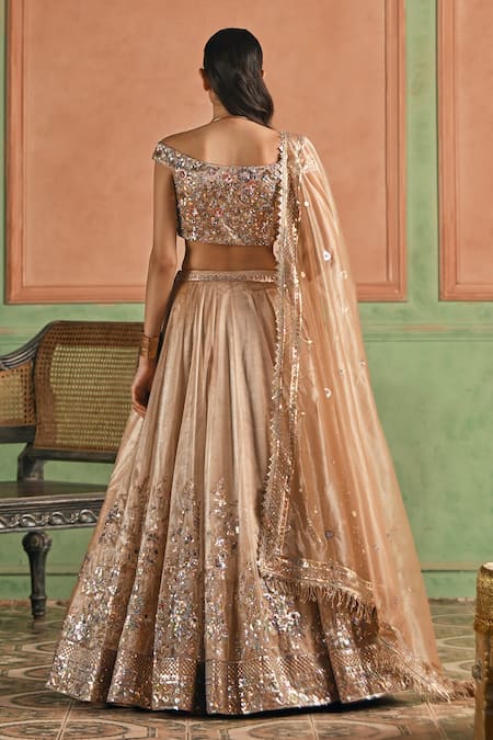 Lashkaraa Embroidered Sequin Zari Lehenga Set 