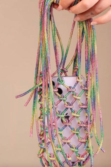 Forever Noor Jazz Rhinestone Phone Bag 