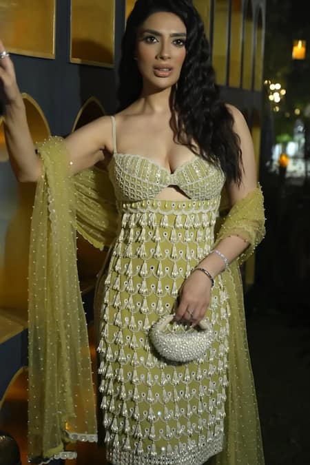 Forever Noor Glaca Glace Crystal Embellished Handbag 