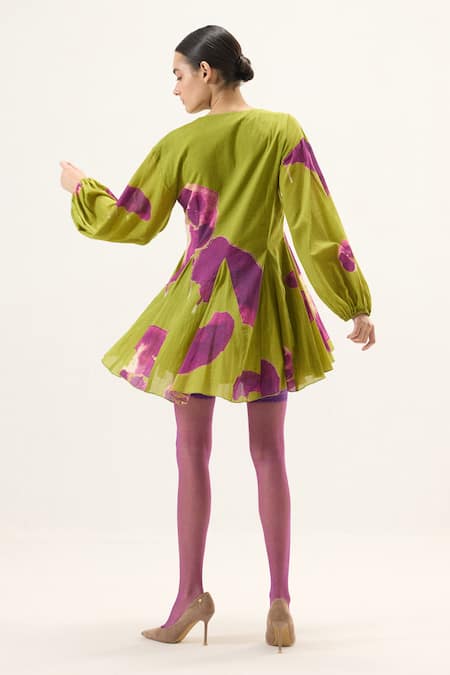 Kharakapas Zest Floral Print Dress