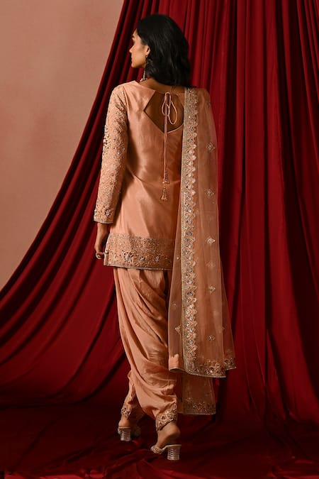 Lashkaraa Floral Embroidered Punjabi Kurta Suit Set 