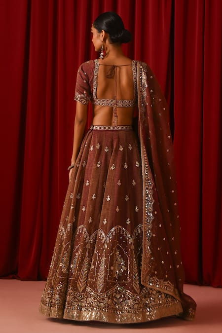 Lashkaraa Sequin Embroidered Lehenga Set 