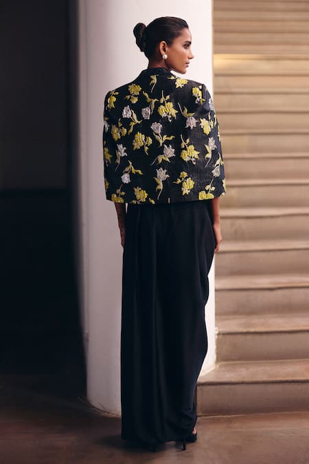 Studio Radical Beaded Crop Jacket & Skirt Set 