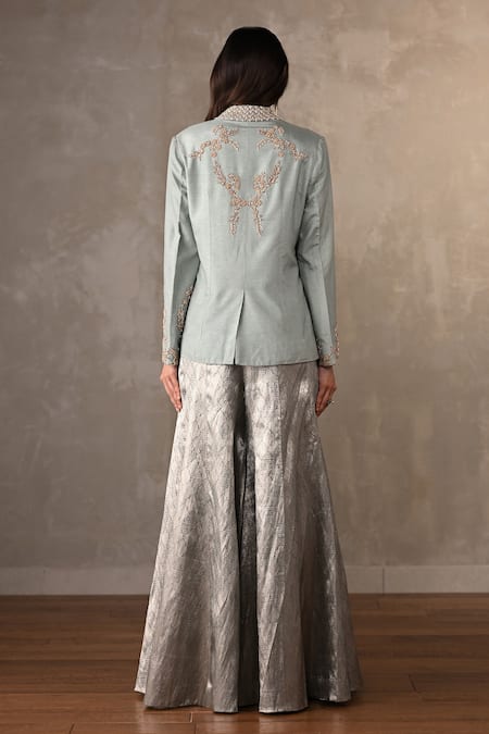 Onaya Zardosi Embroidered Jacket Pant Set 
