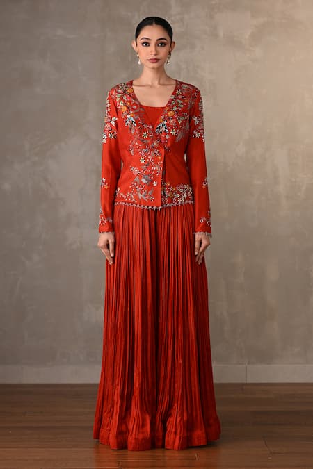 Onaya Embroidered Jacket Pant Set 