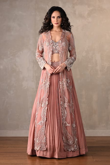 Onaya Mirror Sequin Work Jacket Lehenga Set 