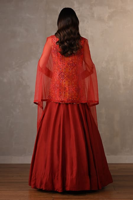 Onaya Zardosi Thread Embroidered Lehenga Set 