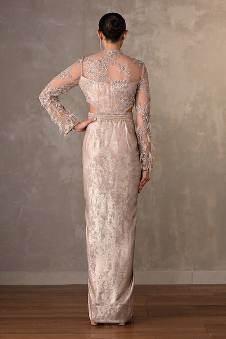 Onaya Crystal Embellished Gown 