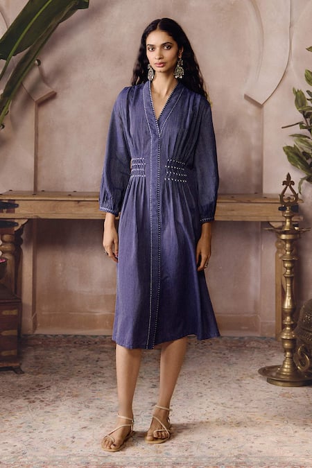 Grassroot By Anita Dongre Mazarine Handwoven Dress 