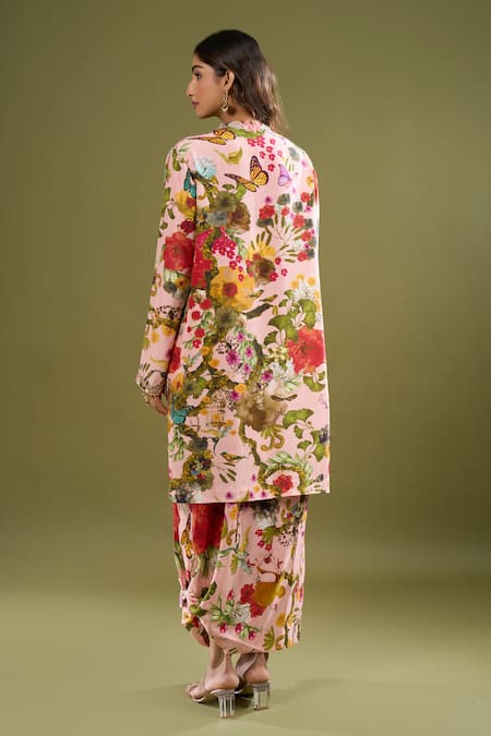 Anamika Khanna Short Printed Kurta & Skirt Set 