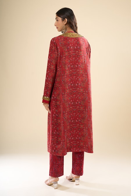 Anamika Khanna Printed Kurta Pant Set 