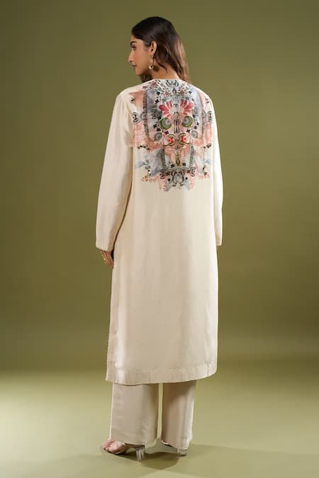 Anamika Khanna Placement Printed Kurta Pant Set 