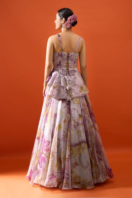 Mahima Mahajan Floral Print Lehenga Set 