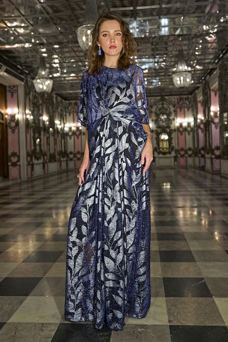 Dash And Dot Draped & Pleated Kaftan 