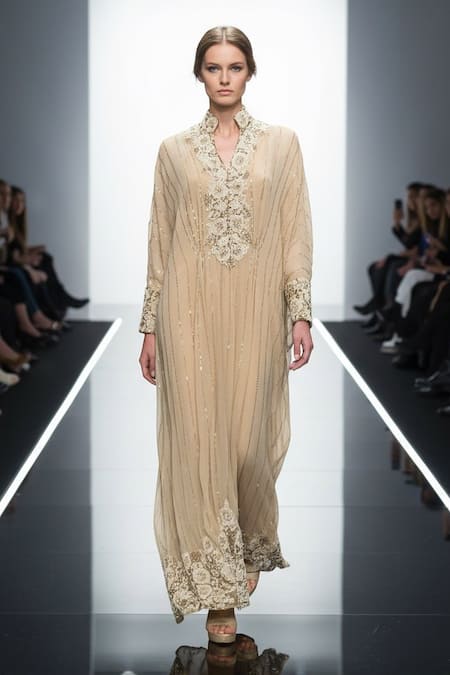 Nikita Mhaisalkar Baroque Embroidered Kaftan