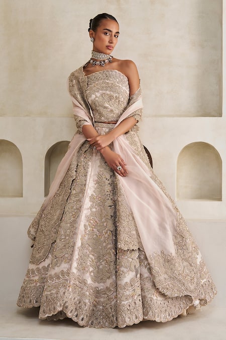 Pankaj & Nidhi Hellebore Carnival Hand Embellished Lehenga Set 