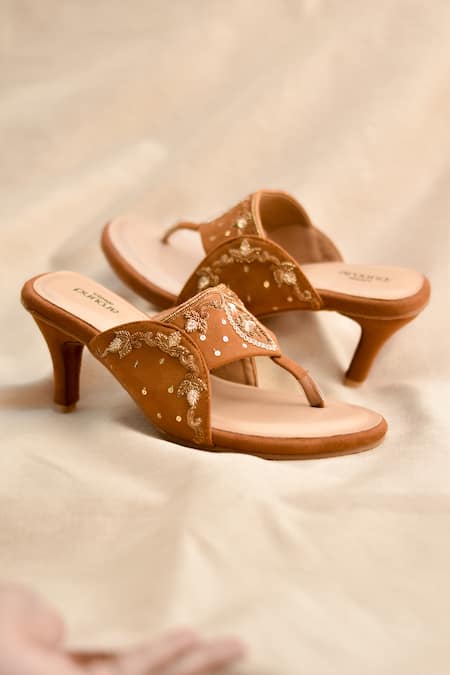 Around Always Amara Embroidered Heels 