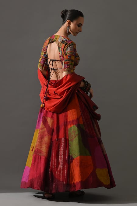 Medha Rangeela Patch Work Lehenga Set 