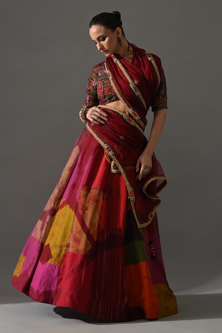 Medha Rani Patch Work Lehenga Set 