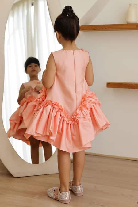 Janyas Closet Butterfly Charm Ruffle Dress 