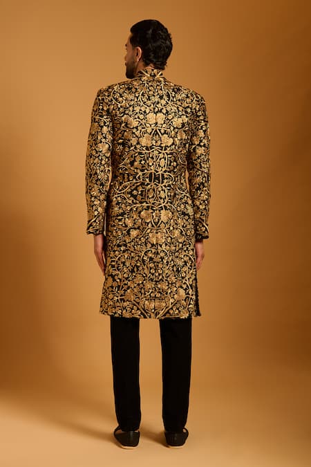 Siddartha Tytler Zari Embroidered Sherwani Set 