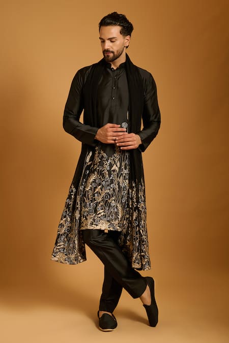 Siddartha Tytler Zari Foliage Work Kurta Set 